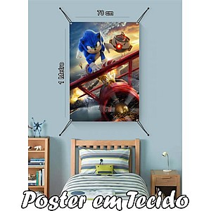 Bandeira Decorativa Sonic. Mod1